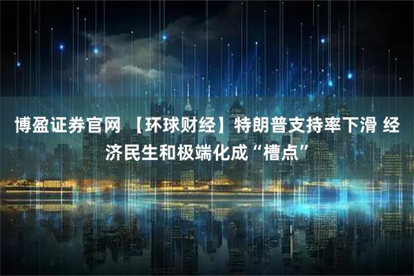 博盈证券官网 【环球财经】特朗普支持率下滑 经济民生和极端化成“槽点”